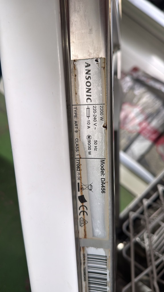 DA456 LAVAVAJILLAS 45 CM ANSONIC BLANCO