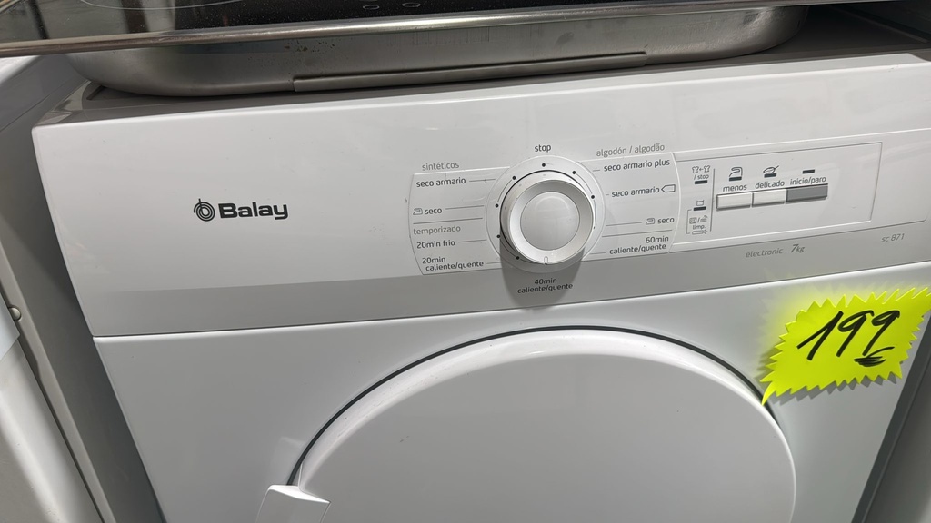 3SC871/14 SECADORA CONDENSACIÓN 7 KG BALAY ELECTRONIC BLANCA