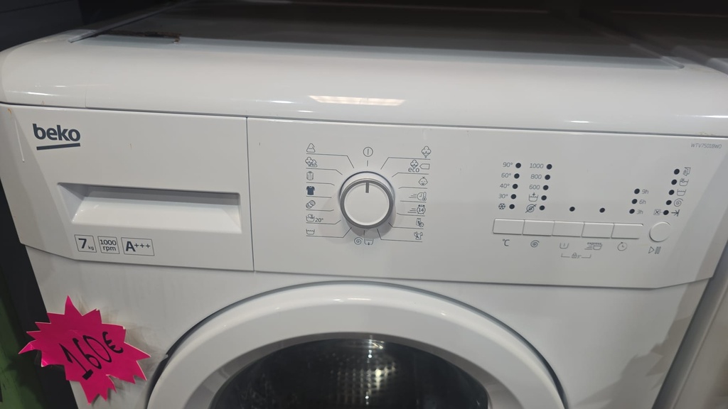R7411304 LAVADORA 7 KG BEKO A+++ 1000 RPM BLANCA