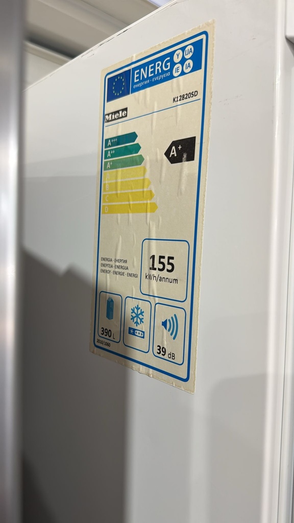 K12820SD FRIGORÍFICO VERTICAL 185X60 CM MIELE A+ CÍCLICO BLANCO