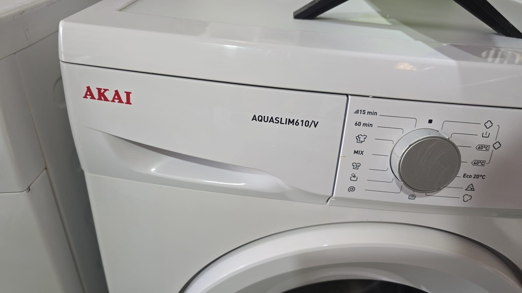 CLA6018W LAVADORA 6 KG AKAI AQUASLIM610/V BLANCA CON LAVADO RÁPIDO