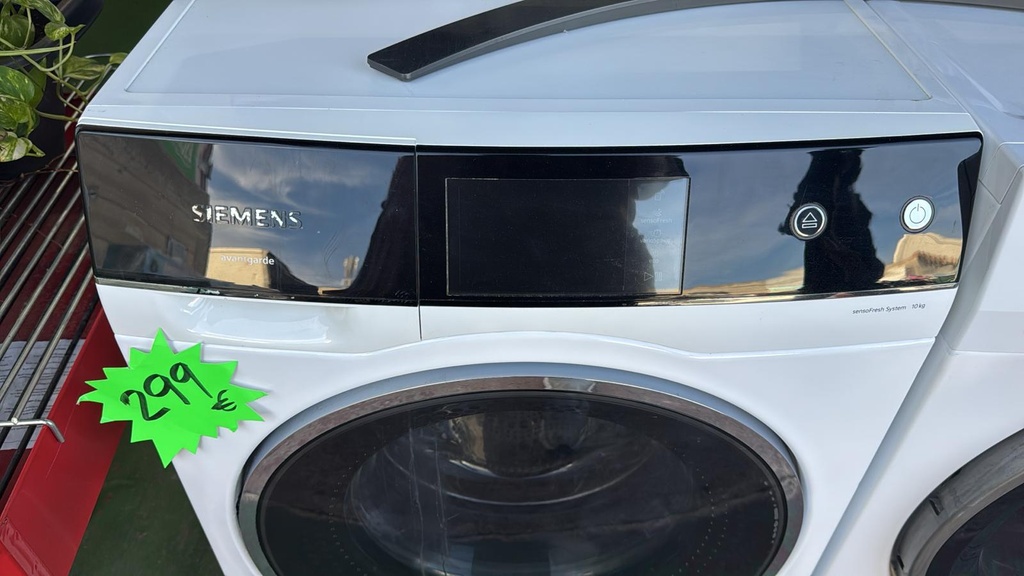 WM14U940EU LAVADORA 10 KG SIEMENS AVANTGARDE SENSOFRESH SYSTEM BLANCA CON PUERTA ESPACIAL NEGRA