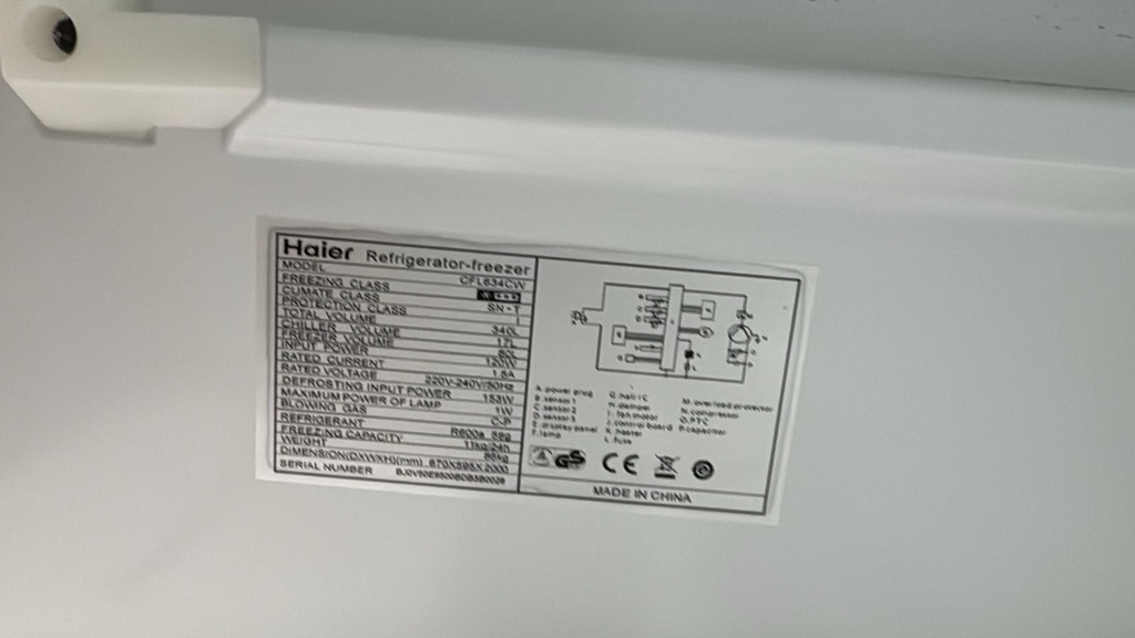 CFL634CW FRIGORÍFICO COMBI 200X60 CM HAIER NO FROST BLANCO