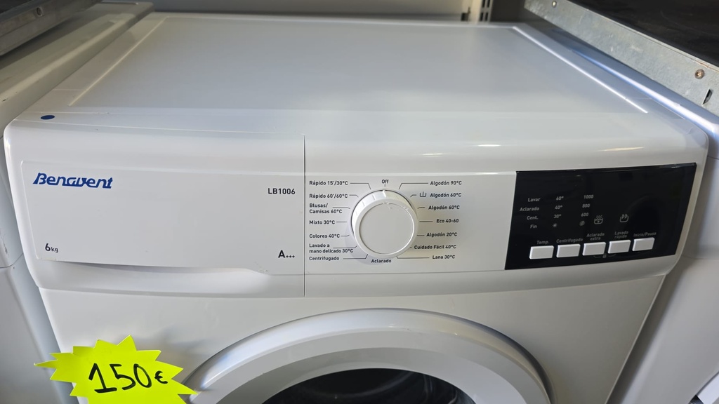 LB1006 LAVADORA 6 KG BENAVENT A+++ BLANCA
