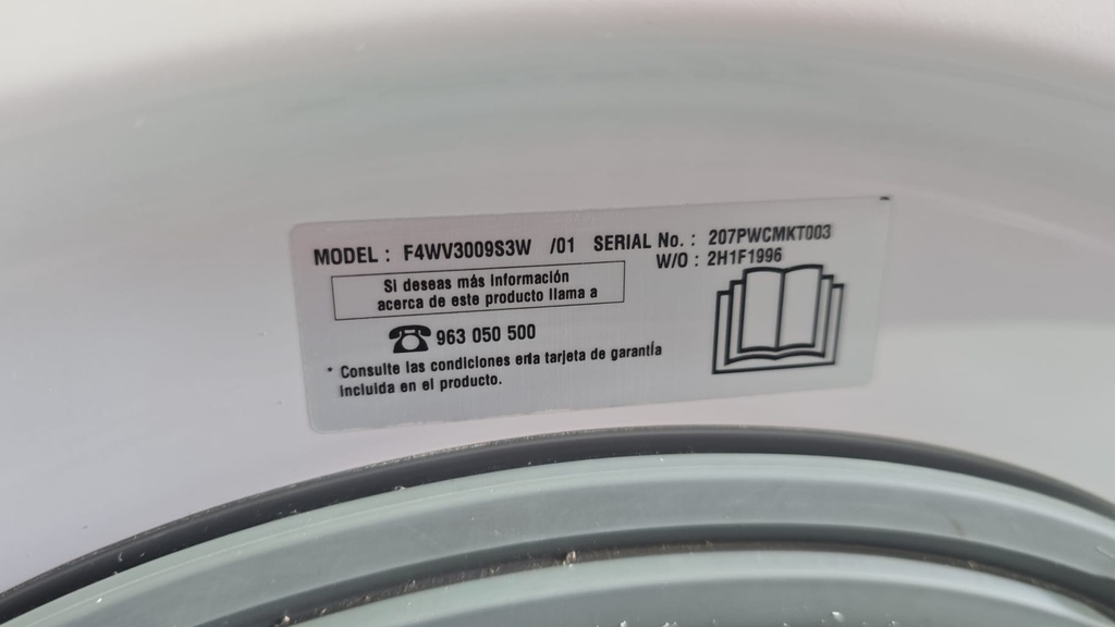 LAVADORA 9 KG LG BLANCA MOD. F4WV3009S3W 