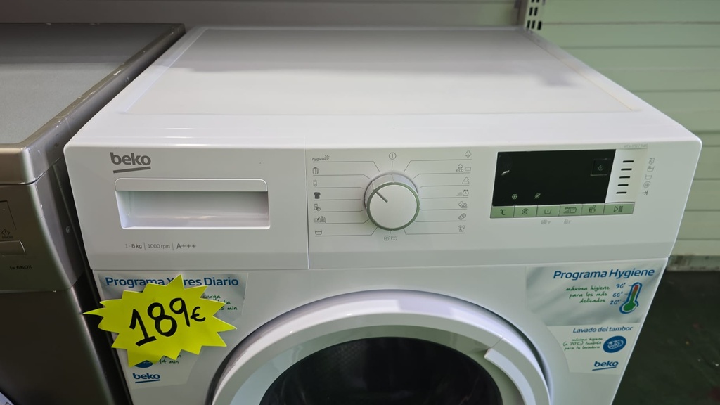 LAVADORA BEKO 1-8 KG A+++ MOD. WCV8512BWO