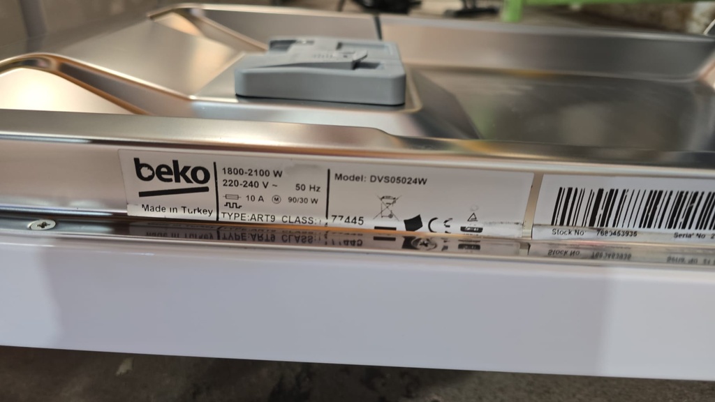 LAVAVAJILLAS 45 CM BEKO BLANCO MOD. DVS05024W