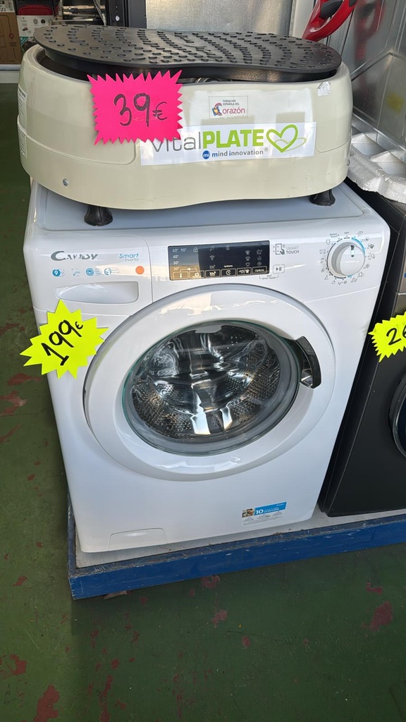 CS149TXME-S LAVADORA 9 KG CANDY SMART INVERTER SMART TOUCH 1400 RPM BLANCA