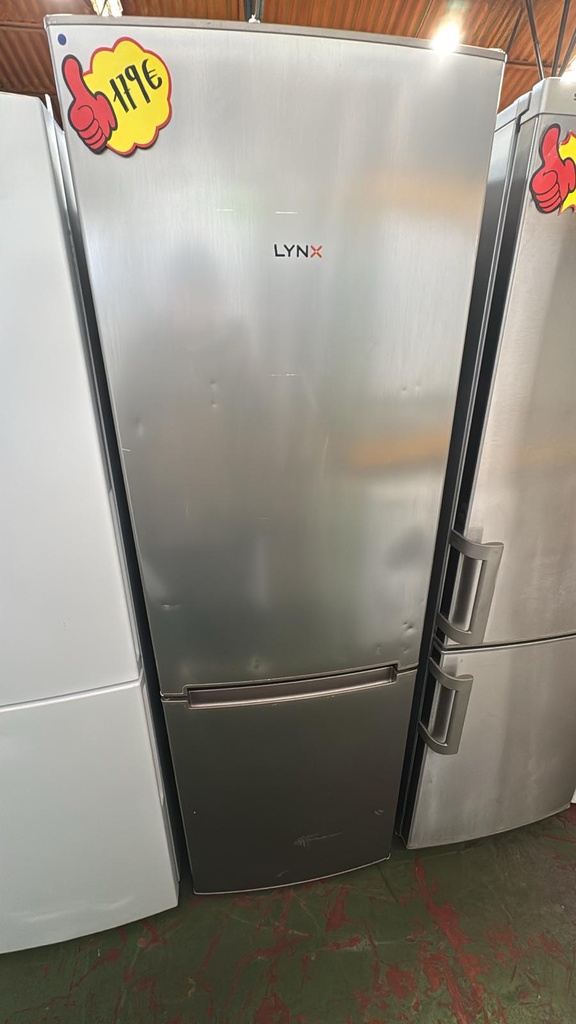 R7449430 FRIGORÍFICO COMBI 185X60 CM LYNX NO FROST PLATEADO