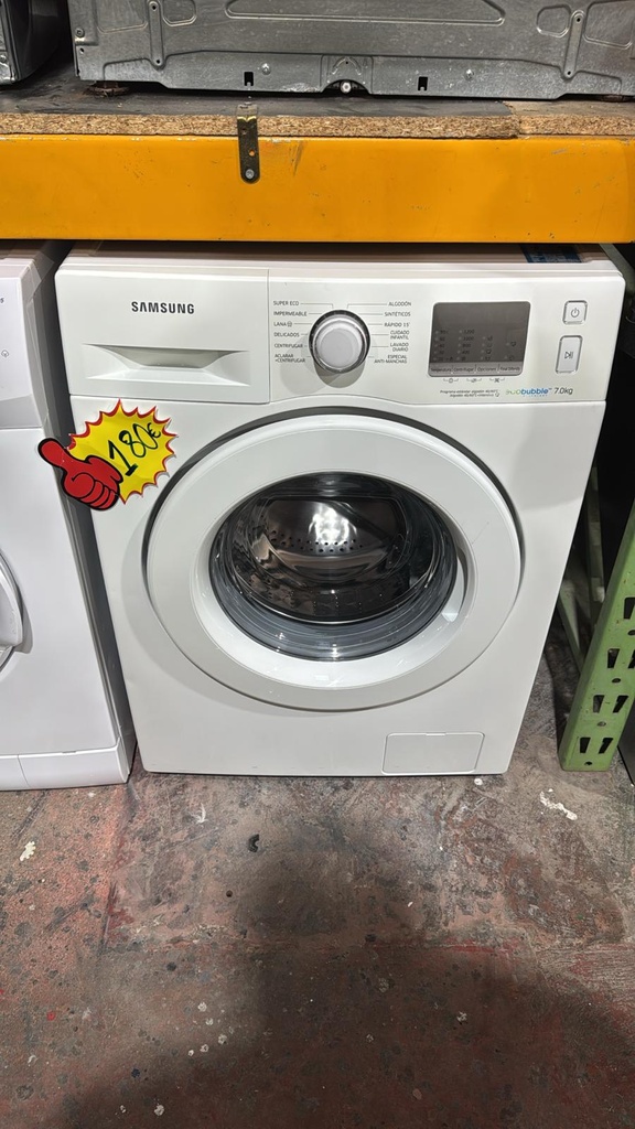 WF60F4E0N2W/EC LAVADORA 7 KG SAMSUNG ECOBUBBLE 1200 RPM BLANCA CON LAVADO RÁPIDO