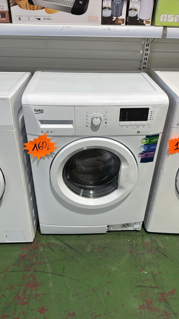 R7449492 LAVADORA 6 KG BEKO WMB 61232 M GREEN LINE A++ 1200 RPM BLANCA