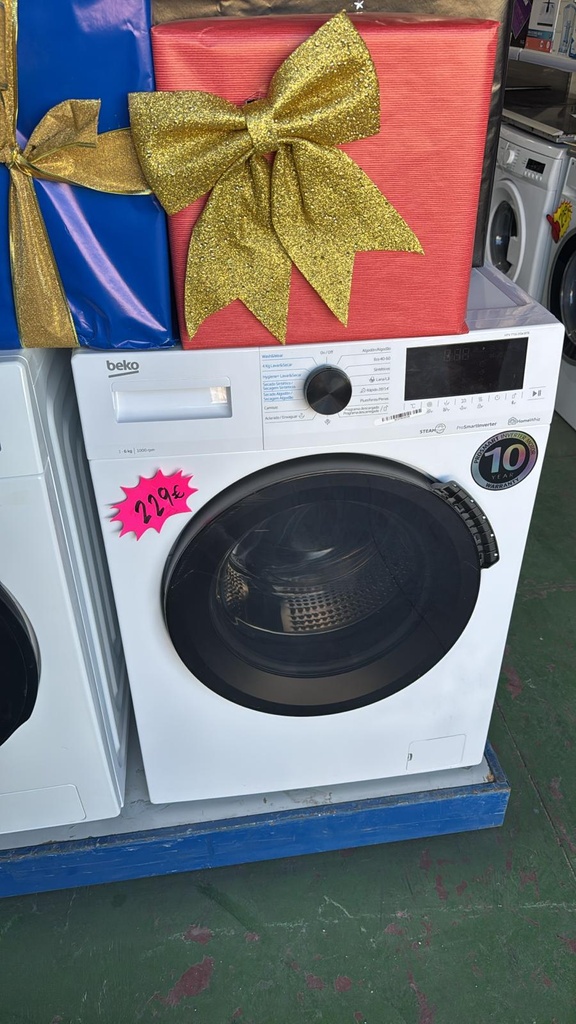 HTV7716DSWBTR LAVADORA 6 KG BEKO PROSMARTINVERTER 1000 RPM BLANCA