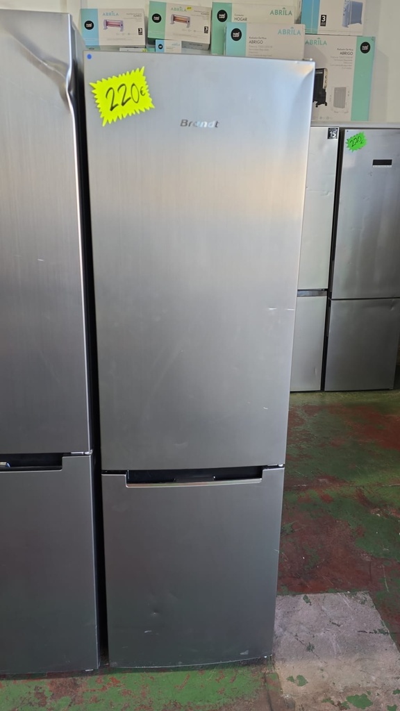 FRIGORIFICO COMBI 180X55 CICLICO BRANDT ACERO MOD. BC8027EX