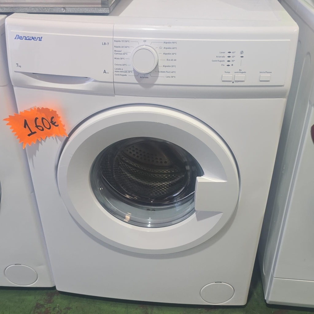 LAVADORA 7 KG BENAVENT A++ 1000RPM MOD. LB-7 LBV51000 (MALAGA)