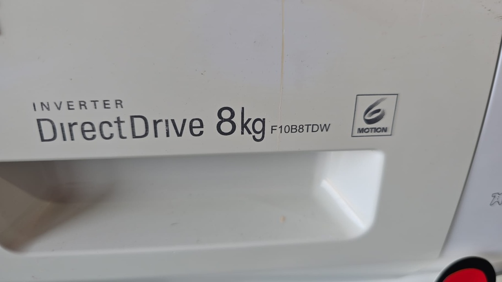 LAVADORA 8 KG LG A+++ MODELO F10B8TDW BLANCA