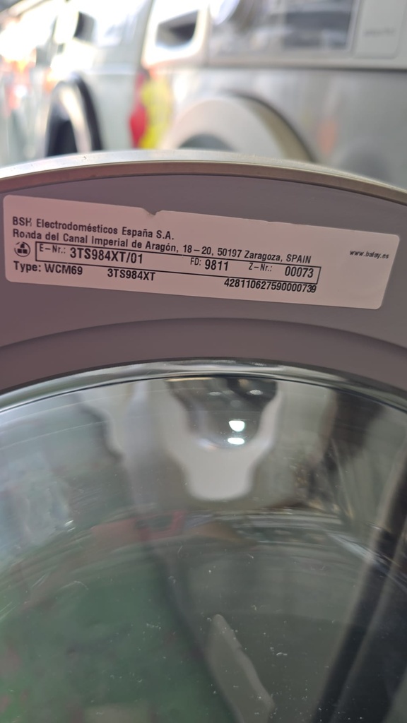 LAVADORA 8 KG BALAY ACERO INOX MODELO 3TS984XT