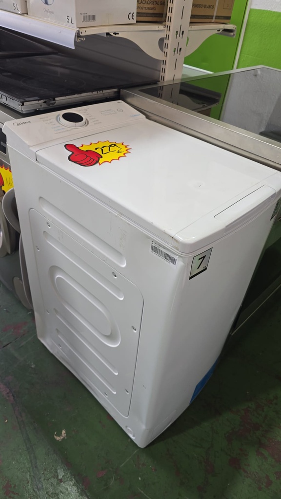 LAVADORA CARGA SUPERIOR 7 KG MIDEA BLANCA MODELO MF100T70B