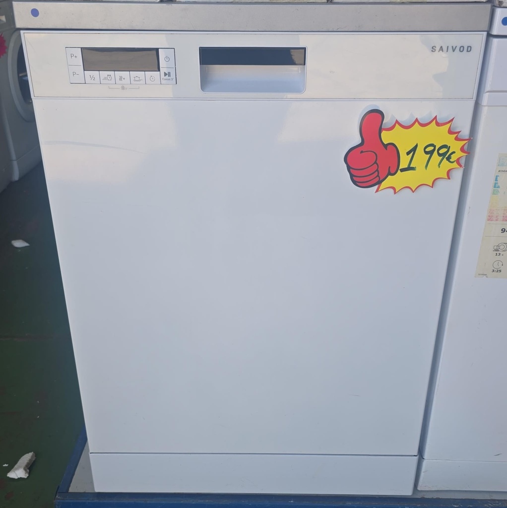 LAVAVAJILLAS 14 CUBIERTOS SAIVOD 60 CM BLANCO MOD. LVT8210 (MALAGA)