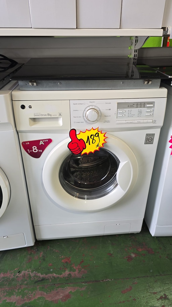 LAVADORA 8 KG LG A+++ MODELO F10B8TDW BLANCA