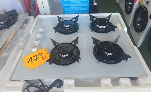 PLACA CRISTAL GAS ELECSAN 4 FUEGOS BLANCA MOD. PG6-4GW (MALAGA)